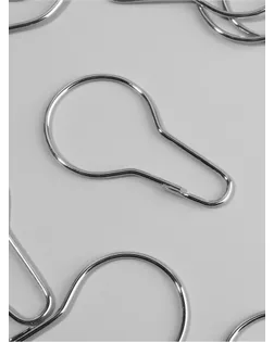 Крючок для штор, 7 см, 20 шт, цвет серебряный арт. СМЛ-2-1-СМЛ1470182