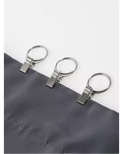 Кольцо для карниза, с зажимом, d = 22/26 мм, цвет серебряный арт. СМЛ-30858-1-СМЛ1470183