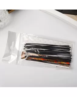 Шпилька для волос "Народная" 8,5 см, чёрная (набор 10 шт) арт. СМЛ-20256-2-СМЛ1475065