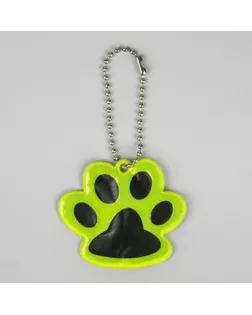 Светоотражающий элемент «Лапка», 5,5 × 4,8 см, цвет жёлтый арт. СМЛ-21015-3-СМЛ1639773