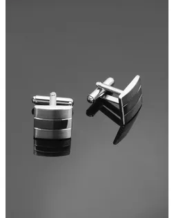 Запонки стальные "Квадрат" объёмный, цвет серебро арт. СМЛ-37118-1-СМЛ0001740127