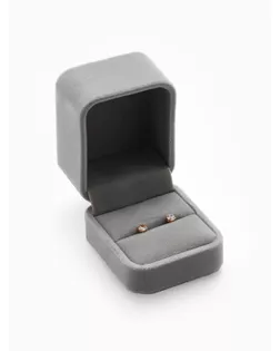 Футляр под кольцо "Прямоугольник", 5,5x5x4, цвет серо-розовый арт. СМЛ-22064-1-СМЛ1751442