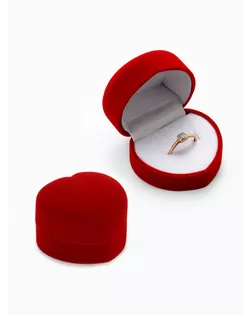 Футляр под кольцо "Сердце малое" 5x4x3, цвет бордовый арт. СМЛ-1944-1-СМЛ1751444
