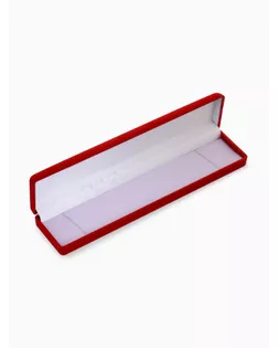 Футляр под браслет/цепочку/часы 21,5x4x2,5, цвет красный, вставка белая арт. СМЛ-1945-1-СМЛ1751446