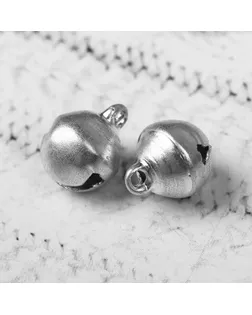 Бубенчики, набор 20 шт., размер 1 шт: 1 см, цвет серебристый арт. СМЛ-231068-1-СМЛ0002294472