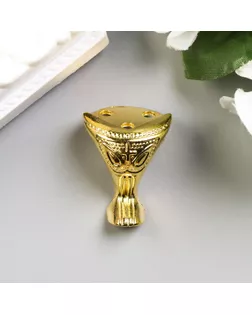 Уголок (ножка) для шкатулки металл "Царская" набор 4 шт золото 2,5х2,2 см арт. СМЛ-203938-1-СМЛ0002272584