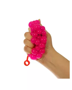 Мялка в сетке, с хвостиком, цвета МИКС арт. СМЛ-48236-1-СМЛ0000319538