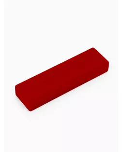 Футляр под зажим для галстука/кулон "Прямоугольник классический", цвет бордовый, вставка бордовая арт. СМЛ-3572-1-СМЛ2162162