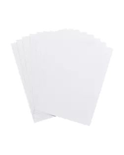 Картон белый А4, 8 листов "Белые медведи", немелованный, в т/у пленке, плотность 220 г/м2 арт. СМЛ-203956-1-СМЛ0002633935