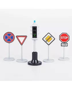 Набор «Светофор с дорожными знаками» арт. СМЛ-49553-1-СМЛ0002751197