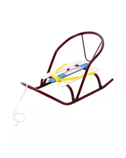 Санки кукольные, металлический каркас, цвет амарантовый арт. СМЛ-108143-1-СМЛ0002505458