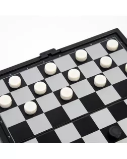 Шашки "Игра началась", магнитные, 13х13 см арт. СМЛ-50341-1-СМЛ0002590522