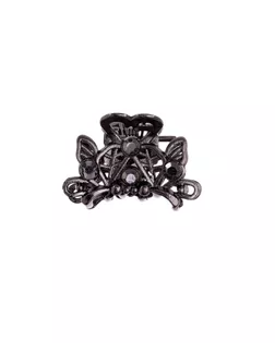 Краб для волос "Серебристый" 2,5 см арт. СМЛ-4460-1-СМЛ2354035