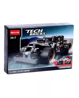 Конструктор с инерционным механизмом «Супергонка», 170 деталей арт. СМЛ-100085-2-СМЛ0002588806