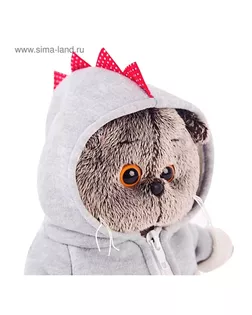 Мягкая игрушка «Басик», в толстовке дракончик, 19 см арт. СМЛ-99661-1-СМЛ0002811744