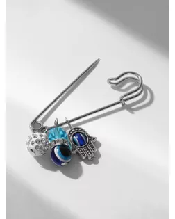 Булавка-оберег от сглаза "На счастье", 5 х 4,5 см арт. СМЛ-22343-1-СМЛ2541119