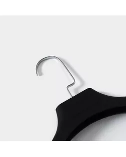Вешалка-плечики для одежды, размер 40-42, покрытие soft-touch, цвет чёрный арт. СМЛ-190588-1-СМЛ0002757165