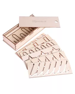 Трафареты для рисования "Прописи", набор 9 шт. арт. СМЛ-5946-1-СМЛ2762352