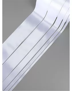 Набор атласных лент, 5 шт, размер лент: 6/10/20/40/50 мм × 23 ± 1 м, цвет белый арт. СМЛ-53142-1-СМЛ0002611773