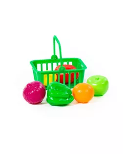 Игровой набор продуктов №13 с корзинкой, 7 предметов арт. СМЛ-53251-1-СМЛ0003330018
