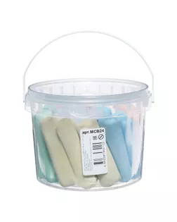 Мелки цветные для асфальта 24 штуки, 8 цветов «Фантазия», брусок арт. СМЛ-53658-1-СМЛ0003344601