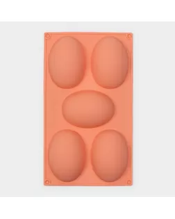 Форма для выпечки Доляна «Яйцо», 30×17,5 см, 5 ячеек (10×7×3,5 см), цвет МИКС арт. СМЛ-204415-1-СМЛ0002854665