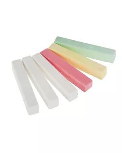 Мелки цветные «Пегас», в наборе 6 штук (3 белых + 3 цветных), квадратные арт. СМЛ-54232-1-СМЛ0003399582