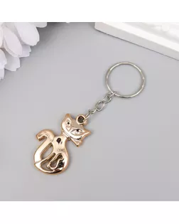 Брелок пластик под металл "Кошечка" 3,7х2,4 см арт. СМЛ-200275-1-СМЛ0002972442