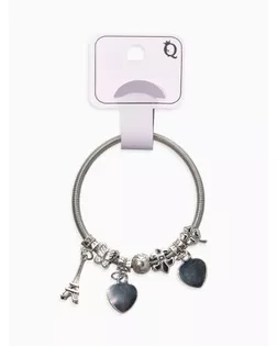 Браслет металл "Марджери" символы удачи, цвет серебро арт. СМЛ-7014-1-СМЛ2990178