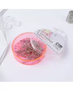 Булавки портновские, 30 мм, 100 шт, цвет серебряный арт. СМЛ-7372-1-СМЛ3142007