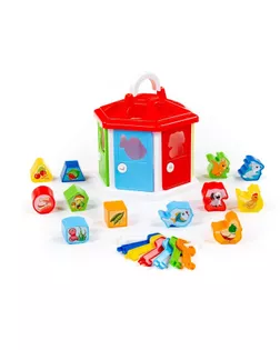 Развивающая игрушка «Логический домик» с сортером арт. СМЛ-56611-1-СМЛ0000486710