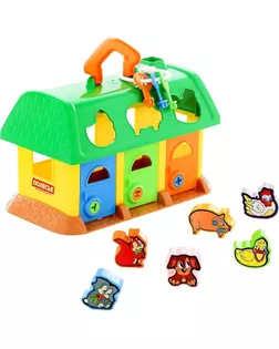 Игрушка логическая с сортером «Домик для зверей», МИКС арт. СМЛ-56613-1-СМЛ0000486712