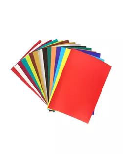 Картон цветной А4, 15 листов, 15 цветов "Радужный", мелованный арт. СМЛ-194092-1-СМЛ0003554063