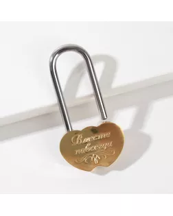 Замок свадебный с гравировкой «Вместе навсегда», 7 х 4см арт. СМЛ-154780-1-СМЛ0000494872