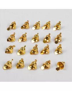 Колокольчик, набор 20 шт., размер 1 шт. 0,8 см, цвет золотой арт. СМЛ-204686-1-СМЛ0003463729