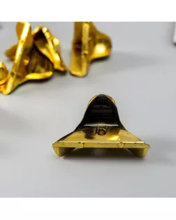 Уголок (ножка) для шкатулки пластик "Рептилия" золото набор 8 шт C003 2х1,8 см арт. СМЛ-204781-1-СМЛ0003531286