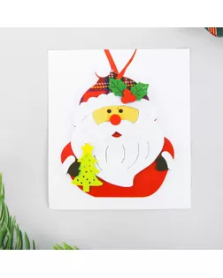 Набор для творчества - создай ёлочное украшение из фетра «Дед мороз с ёлочкой» арт. СМЛ-9545-1-СМЛ3358610