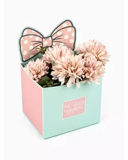 Коробки для мини букетов «От всего сердца», 12 × 20 × 10 см арт. СМЛ-118097-1-СМЛ0003747843