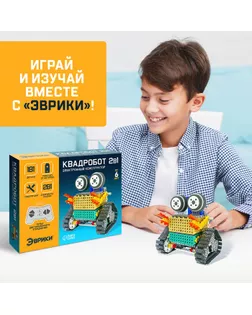 Конструктор радиоуправляемый «Квадробот», 2 варианта сборки, 181 деталь арт. СМЛ-60494-1-СМЛ0003584366