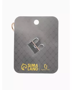 Булавка "Зефир" 7см, цвет белый в золоте арт. СМЛ-29763-1-СМЛ3405873