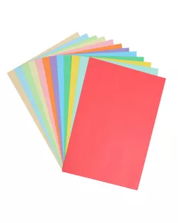 Бумага цветная А4, 12 листов, 12 цветов Calligrata, тонированная в массе, 80 г/м² арт. СМЛ-174453-1-СМЛ0003947560