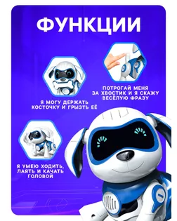Собака-робот интерактивная «Чаппи», русское озвучивание, цвет розовый арт. СМЛ-98726-2-СМЛ0003749721