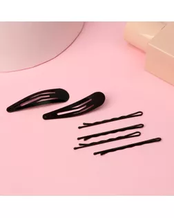 Невидимка для волос "Классик" (набор 14 шт) 4,5 см, чёрный арт. СМЛ-11328-1-СМЛ3524563