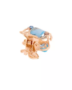 Краб для волос "Арфея" 2,3 см яблочко, золото, микс арт. СМЛ-22628-2-СМЛ3581871