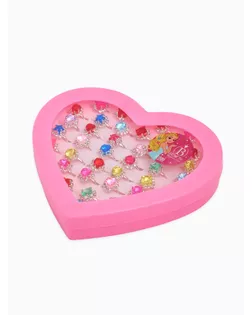 Кольцо детское "Льдинки", цвет МИКС в серебре арт. СМЛ-12153-1-СМЛ3589927