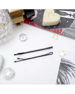 Невидимка для волос "Классика" (набор 24 шт) 5 см гладкие черные арт. СМЛ-36187-1-СМЛ0003940550