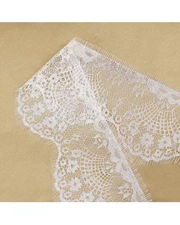 Кружево реснички, 100 мм × 9 ± 1 м, в бобине 3 шт по 3 м, цвет айвори арт. СМЛ-206376-1-СМЛ0003954392