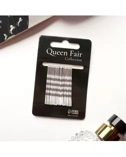 Невидимка для волос "Классика перламутр" (набор 20 шт) 5 см серебро арт. СМЛ-36189-1-СМЛ0004070826