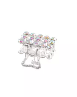 Краб для волос "Классик" 2,5 см серебро арт. СМЛ-22792-3-СМЛ3640526