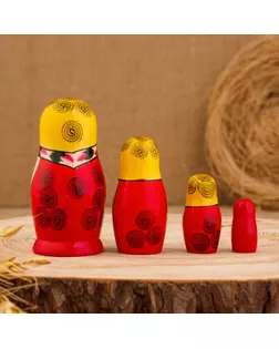 Матрешка "Семёновская", 4-х кукольная, высшая категория арт. СМЛ-65658-1-СМЛ0004205217